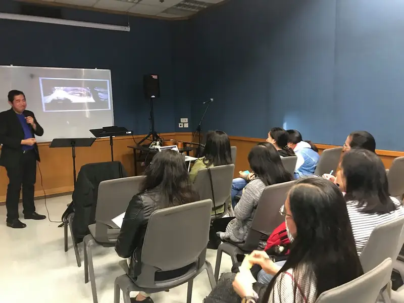 A speaker teaching at CK Hong Kong